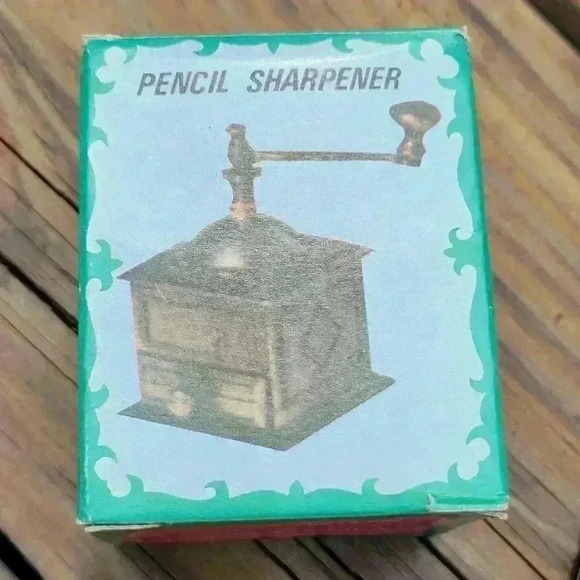 Antique Finish Miniature Pencil Sharpener Coffee Grinder by Durham Industries - Picture 7 of 12